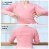 DanceDaily Pull on Dance Sweater for Girls Pink Ballet Sweater Kids Long Sleeve Dance Tops Soft Sweater for Dancing Winter view 4
