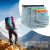 Mesh Stuff Storage Sack - Lightweight Nylon Mesh Drawstring Stuff Bag | Ultraalight Camping Mesh Stuff Storage Bag | Drawstring Storage Bag for Travelling Hiking | Stuff Sack for Camping view 3