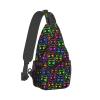 Krirteh Halloween Sling Bag For Women Men Bright Cartoon Cat Chest Bag Adjustable Crossbody Shoulder Bag Sling Backpack Casual Daypack view 2