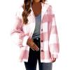 GOHRSHA Womens Plaid Shacket Fleece Sherpa Lined Jackets Hooded Long Sleeve Fuzzy Button Down Cardigan Trendy Winter Coats view 2