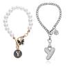 Cup Charms for Stanley Handle- Letter Charms Accessories for Stanley Handle 40 Oz Tumblers Gold Initial Keychain Water Bottle Cup with Diamond Glitter Jewelry Personalized Decorations view 1