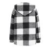 GOHRSHA Womens Plaid Shacket Fleece Sherpa Lined Jackets Hooded Long Sleeve Fuzzy Button Down Cardigan Trendy Winter Coats view 4
