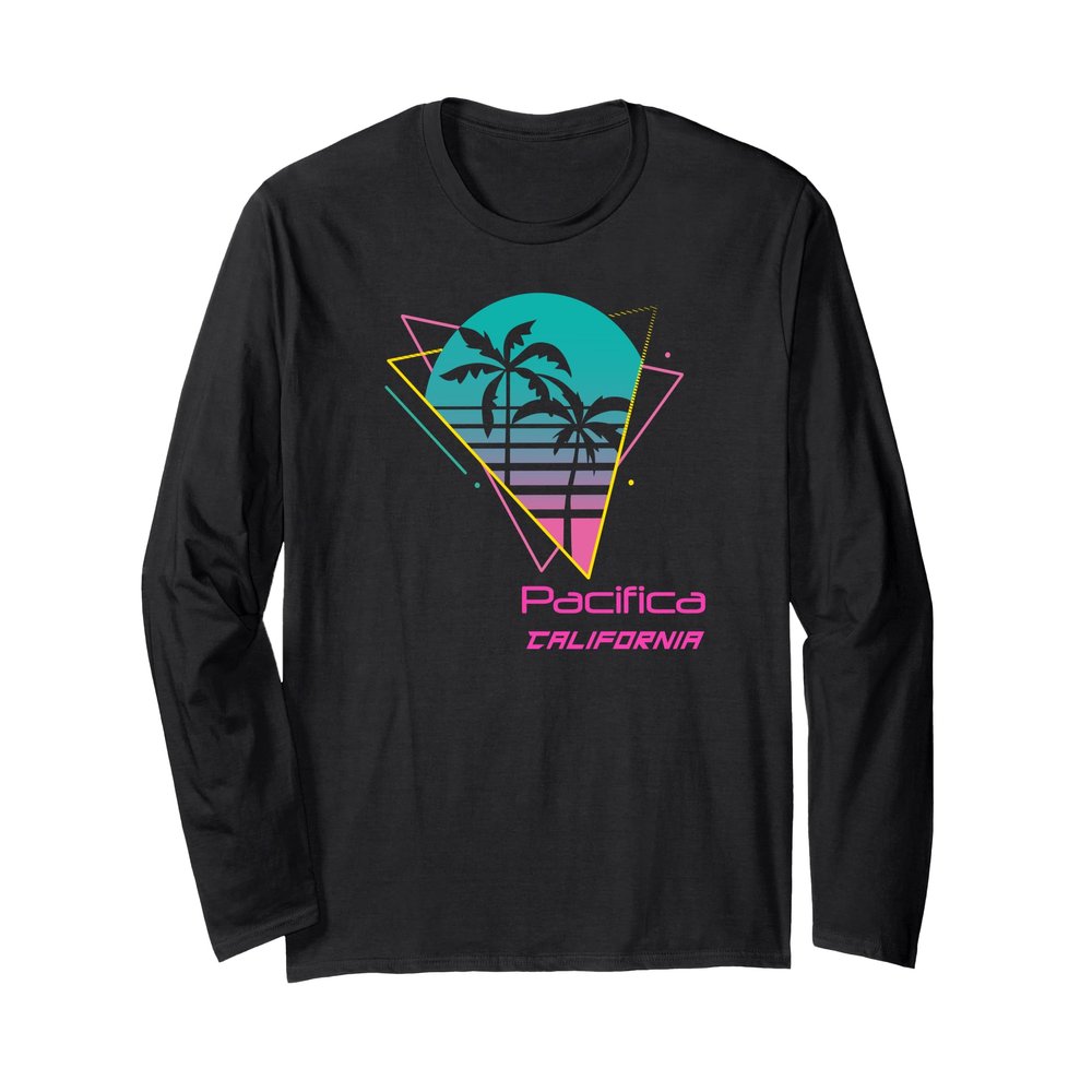 Retro Pacifica California Long Sleeve T-Shirt