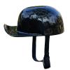 Baseball Style Motorcycle Half Helmet,DOT Approved Open Face Vintage Road Riding Street Scooter Skull Cap Bike ATV Helmet for Adults Men Women(Black A,Large) view 1