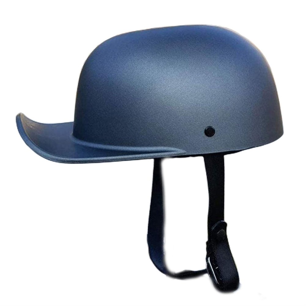 Baseball Style Motorcycle Half Helmet,DOT Approved Open Face Vintage Road Riding Street Scooter Skull Cap Bike ATV Helmet for Adults Men Women(Gray,XX-Large)