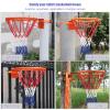 Adjustable Indoor/Outdoor Wall Mounted Basketball Hoop, Basketball Goal for Tree/Pole Hanging, Kids Adults Basketball Rim, Easy to Install view 2