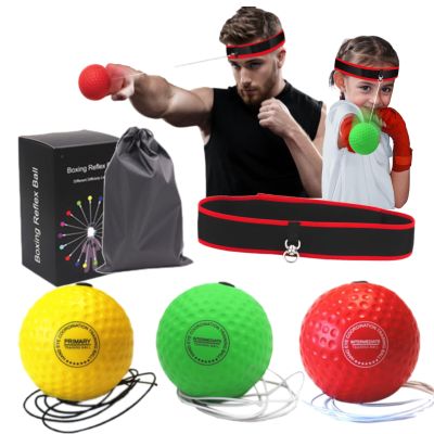 Reflex Ball for Adults and Kids Boxing Training Set with Adjustable Headband and Balls, Equipment for Reaction and Punching Speed