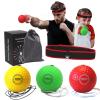 Reflex Ball for Adults and Kids Boxing Training Set with Adjustable Headband and Balls, Equipment for Reaction and Punching Speed view 1