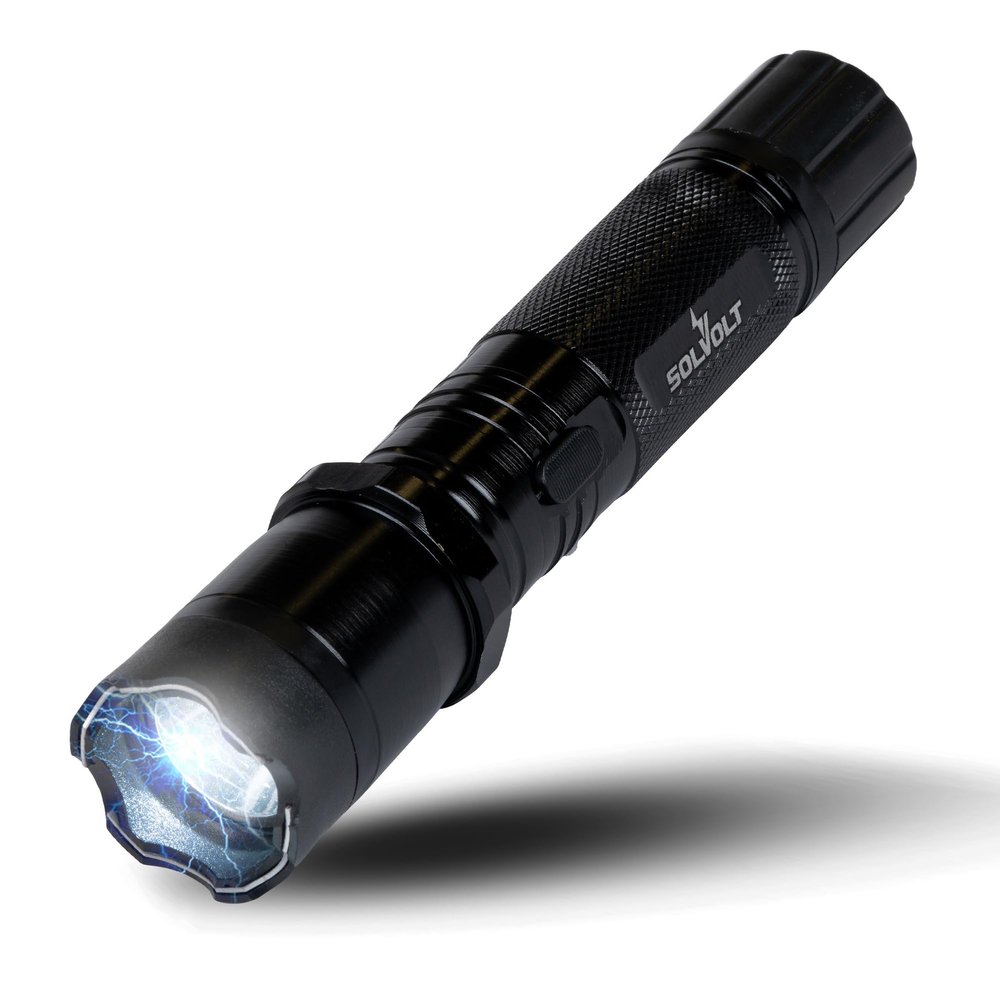 Original Defense SolVolt Rechargeable Stun Gun Flashlight for Women, Men Self-Defense Device with LED Light Compact & Concealed Carry by Original Defense
