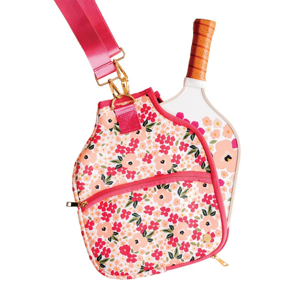 Lively Flora Pickleball Paddle Case  Lightweight Crossbody Tote for Sports Equipment, Balls & Gear  Durable Carry Bag for Pickleball Paddles Professional Bag, Courtside Travel & Outdoor Play
