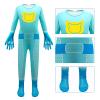 YODISON Hero Full Body Jumpsuit with Ear Headband Eye Mask Purse Outfit for Stage Performance Themed Gathering-130cm/blue-green view 2