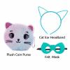 YODISON Hero Full Body Jumpsuit with Ear Headband Eye Mask Purse Outfit for Stage Performance Themed Gathering-130cm/blue-green view 4