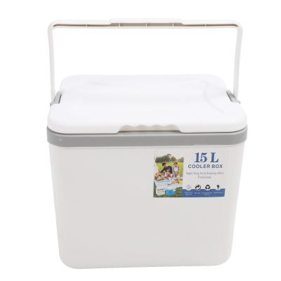 15L Insulated Cooler Lunch Box, Portable Hard Cooler with Heavy Duty Handle, Insulated Portable Cooler Travel Cooler for Camping Tailgating Beach Picnic Groceries Lunch More
