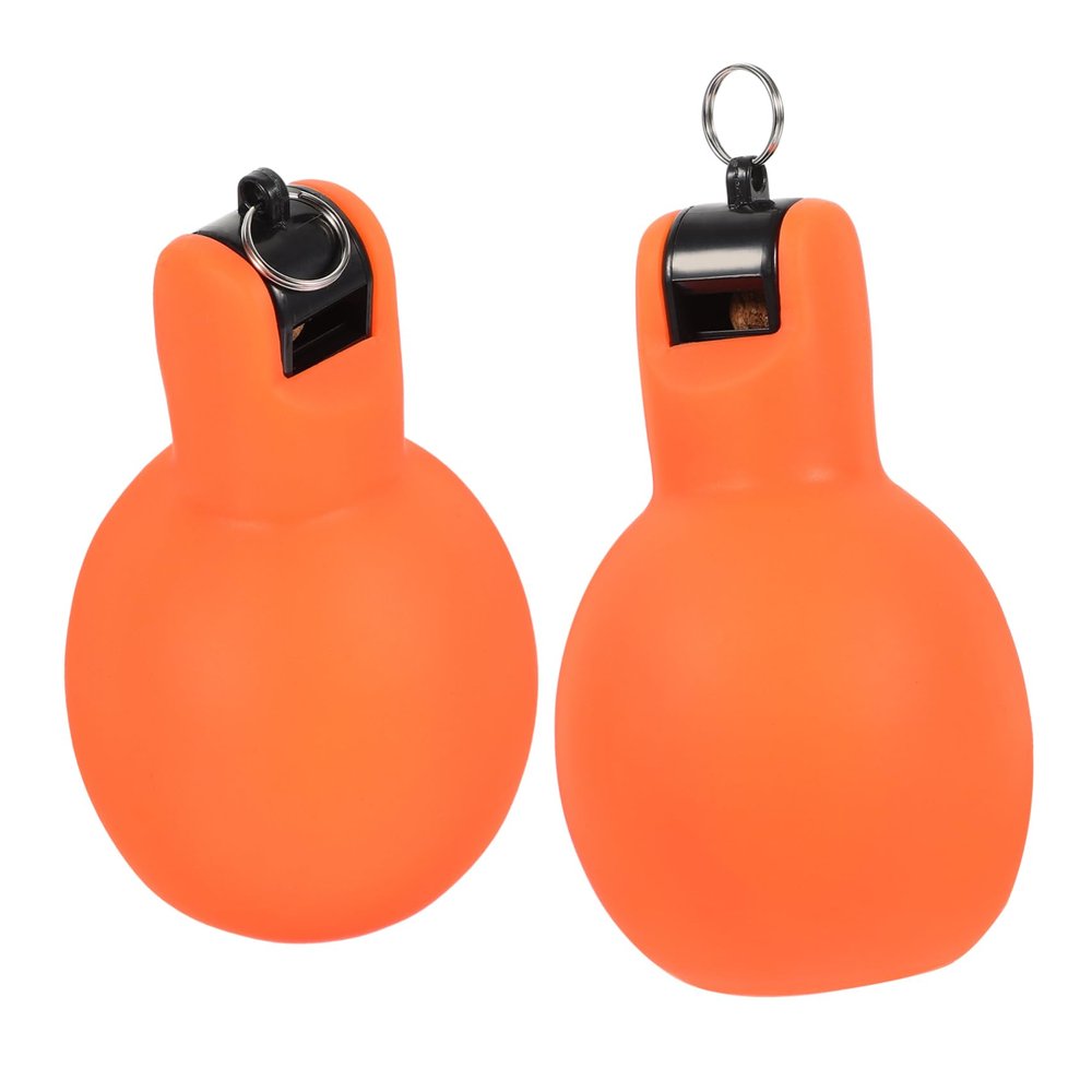 WOONEKY 2pcs Multi-Function Squeeze Whistle for Outdoor Survival Emergency Use Bright Color Portable Handheld Design for Sports Hiking Camping and Lifeguarding