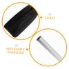 BESPORTBLE Aluminum Alloy Paddle Inflatable Boat Oars Kayak Paddle Replacement Ergonomic Grip view 2