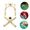 BESPORTBLE 2pcs Metal Pool Cue Bridge Head Detachable Billiards Cue Rest for Enhanced Angles and Control Lightweight Design for and Storage for Snooker and Tables view 4
