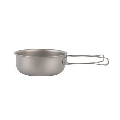 IGRIXLSD Pure Titanium Frying Pan, Portable Foldable Tableware, Suitable For Outdoor Camping, Cycling, Fishing(1200ml)