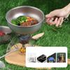 IGRIXLSD Pure Titanium Frying Pan, Portable Foldable Tableware, Suitable For Outdoor Camping, Cycling, Fishing(1200ml) view 3