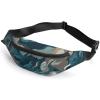 Fanny Pack for Women Men Blue Camouflage Pattern Waist Pack Everywhere Belt Bag Sports Waist Bag with Adjustable Strap Fashion Hip Bum Bag for Traveling Running Workout view 1