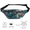 Fanny Pack for Women Men Blue Camouflage Pattern Waist Pack Everywhere Belt Bag Sports Waist Bag with Adjustable Strap Fashion Hip Bum Bag for Traveling Running Workout view 2