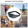 Fanny Pack for Women Men Blue Camouflage Pattern Waist Pack Everywhere Belt Bag Sports Waist Bag with Adjustable Strap Fashion Hip Bum Bag for Traveling Running Workout view 3