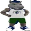Grey Wild Horse Mascot Costume Adult Size for Men & Women with Built-in Fan Inside the Head view 1