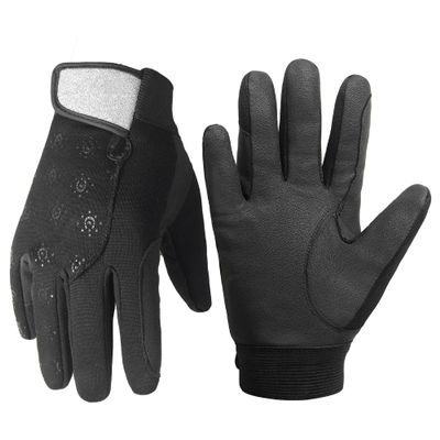 HANDLANDY Kids Equestrian Horse Riding Gloves, Soft Fleece Lining,Comfortable, Grip for Young Riders Girls Boys (Small)
