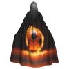 LIXLZH Soccer Print Hooded Cloak Universal Adult Cape Witch Costume Halloween Costumes Carnival Cloak view 1