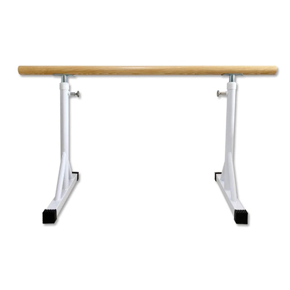 XAWSOP Ballet Barre Portable, Lightweight Adjustable Ballet Bar, Freestanding Barre Equipment Perfect for Adults Children Exercise Balance Flexibility, White,White-1.5 m