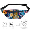 Fanny Pack for Women Men Popular Art Style Waist Pack Everywhere Belt Bag Sports Waist Bag with Adjustable Strap Fashion Hip Bum Bag for Traveling Running Workout view 2
