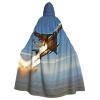 LIXLZH Aircraft Fighter Jets Print Hooded Cloak Universal Adult Cape Witch Costume Halloween Costumes Carnival Cloak view 1
