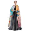LIXLZH Butterfly Print Hooded Cloak Universal Adult Cape Witch Costume Halloween Costumes Carnival Cloak view 3
