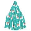 LIXLZH Alpaca Cactus Print Hooded Cloak Universal Adult Cape Witch Costume Halloween Costumes Carnival Cloak view 1