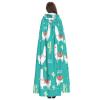 LIXLZH Alpaca Cactus Print Hooded Cloak Universal Adult Cape Witch Costume Halloween Costumes Carnival Cloak view 4