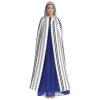 LIXLZH Triangle Stripes Bohemian Pattern Print Hooded Cloak Universal Adult Cape Witch Costume Halloween Costumes Carnival Cloak view 2