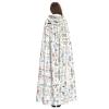 LIXLZH Animal Rabbit Fox Dee Print Hooded Cloak Universal Adult Cape Witch Costume Halloween Costumes Carnival Cloak view 4