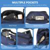 ProCase Fanny Pack Waist Packs for Men Women, Waist Bag Hip Pack for Travel Hiking Running Outdoor Sports -Navy, Large view 4