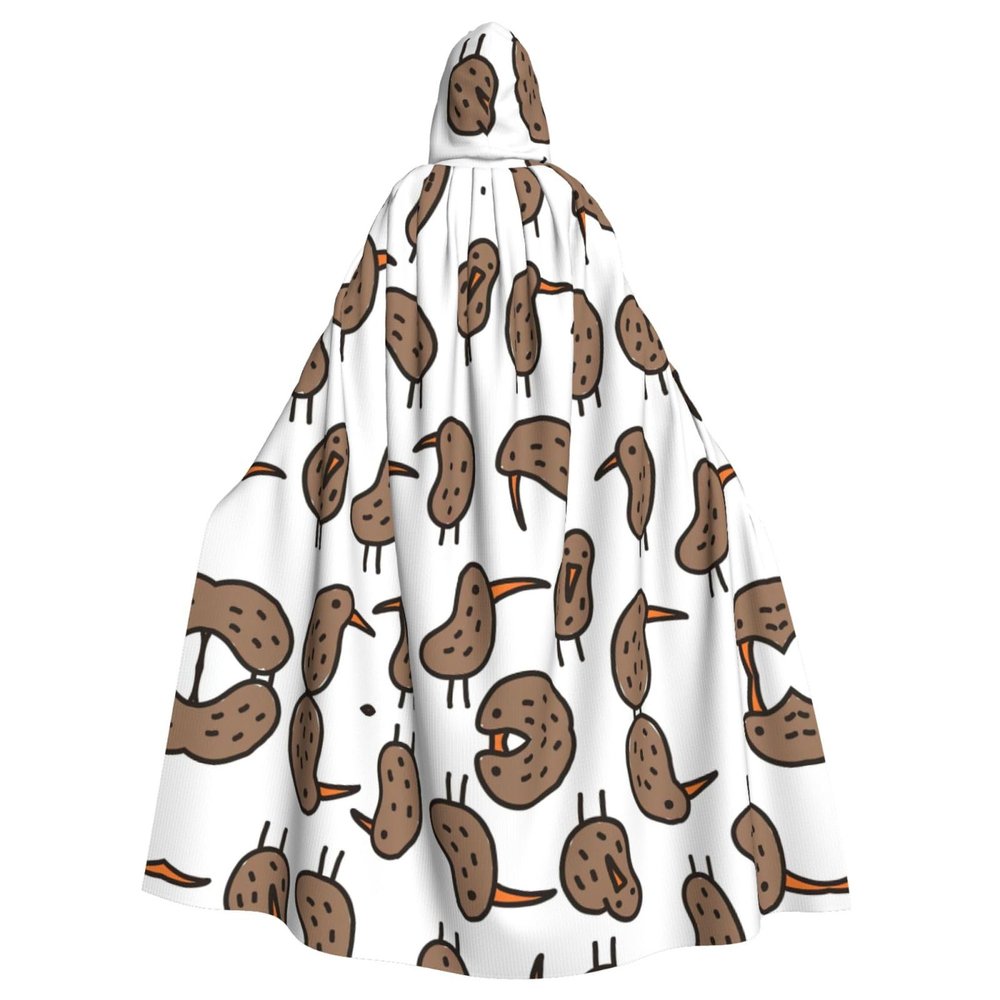 LIXLZH Kiwi Birds Cute Print Hooded Cloak Universal Adult Cape Witch Costume Halloween Costumes Carnival Cloak