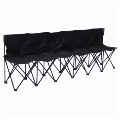 WEIDPHL Portable 4/6 Seat Foldable Team Sports Sideline Bench, Collapsible Soccer Bench, Portable Bench Seats, Folding Seating with Storage Bag for Football Fishing Camping,6 seat