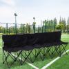WEIDPHL Portable 4/6 Seat Foldable Team Sports Sideline Bench, Collapsible Soccer Bench, Portable Bench Seats, Folding Seating with Storage Bag for Football Fishing Camping,6 seat view 2