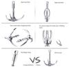 Grapple Hook Grappling Hook, Stainless Steel Folding Grappling Hook Rock Climbing Claw Survival Tool Equipment for Outdoor Climbing Hiking view 4