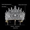 Crystal Queen Crown for Women Tall Wedding Crown for Bride Birthday Prom Princess Quince Tiara for Girls Pageant Crown Large Bridal Headpiece (Silver) view 4