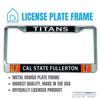 Decorvo Cal State Fullerton License Plate Frame - CSU Car Truck Accessory view 4