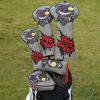 Big Crazy Golf Club Head Cover, Golf Head Covers, Funny Driver Headcover, Golf Club Covers, Unqiue Hybrid Headcover, Fairway Wood Head Covers, Golf Blade Mallet Putter Cover, Golf Gift Broken Bear view 2