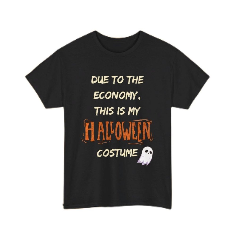 This is My Halloween Costume Heavy Cotton Tee Unisex - Classic Fit Graphic T-Shirt - 100% US Cotton Black