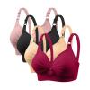 4 Pack Bras for Women 2024 Full Support No Underwire Seamless Wireless Breathable Everyday Bras Plus Size Push Up Bra view 1