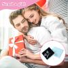 2 Pcs Bracelet Gift Box 3.1x3.1x0.7 Inch Small Jewelry Gift Box Cardboard Jewelry Boxes Square Necklace Earring Bracelet Gift Boxes Small Gift Boxes for Bracelets Necklaces Earrings Jewellery Gift view 2