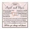 Chiside To My Niece Necklace From Aunt, Necklace For Niece From Aunts, Birthday Gifts For Nieces Adult, Gifts For Her On Christmas Graduation, Nieces Auntie Necklaces With Message Card view 1