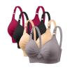 4 Pack Bras for Women 2024 Full Support No Underwire Seamless Wireless Breathable Everyday Bras Plus Size Push Up Bra view 1