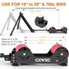 Bike Trainer Stand Resistance Adjustable - Portable Magnetic Bicycle Rollers Indoor Exercise/Fitness/Workout - Fordable Fully Aluminum Alloy view 4